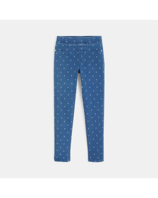 Tregging en jean bleu fille