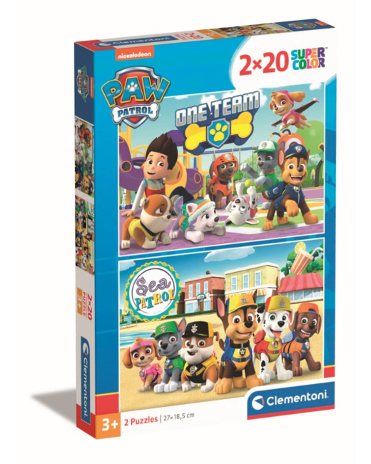 Puzzle Paw Patrol - 2x20 pièces