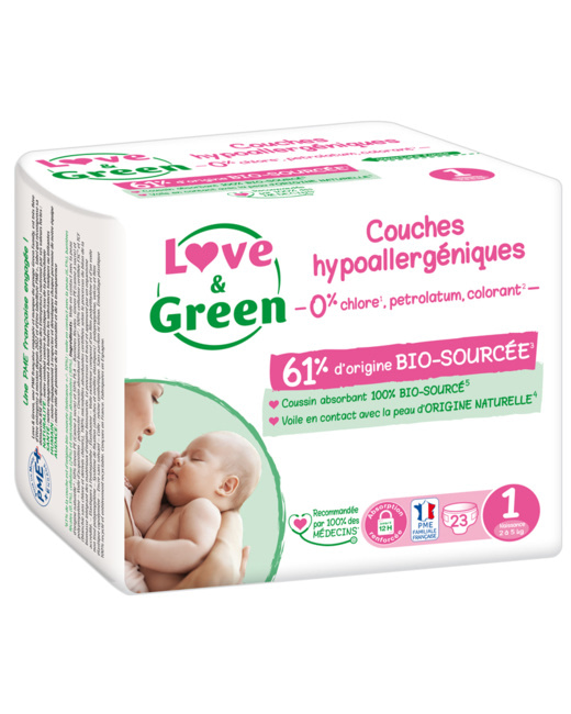 Couches hypoallergéniques et écologiques