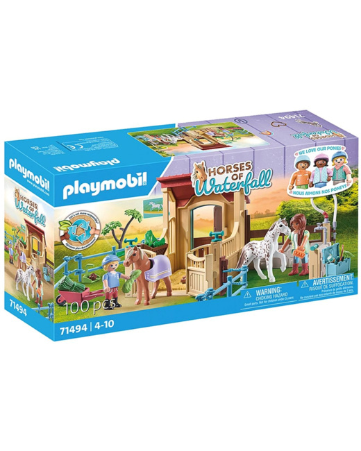 Cavalières avec box et poneys