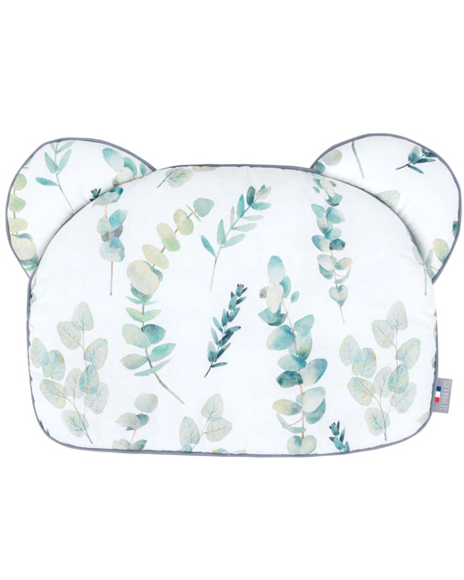 Oreiller coussin plat réversible , Eucalyptus