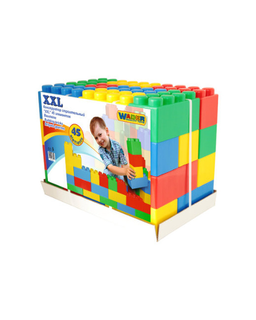 Briques de jeu géantes XXL, 45 pièces
