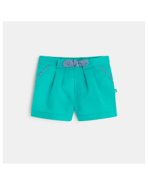 Short en lin à plis