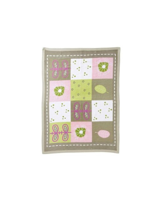 Tapis a motif vegetal chambre fille theme herbier 