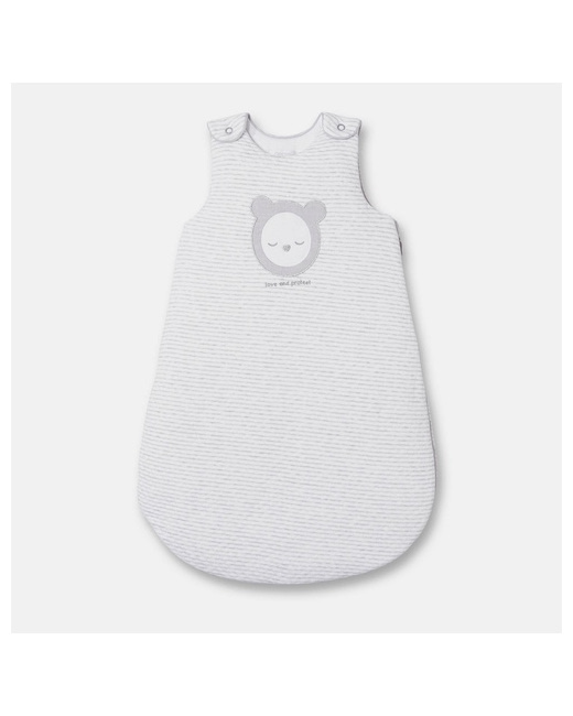 Gigoteuse chaude blanc/gris
