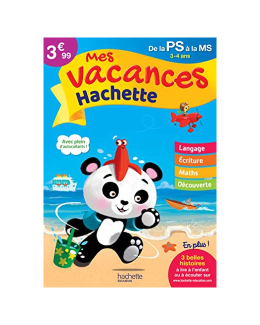 Mes Vacances Hachette - De la Petite à la Moyenne Section - Cahier de vacances 2022