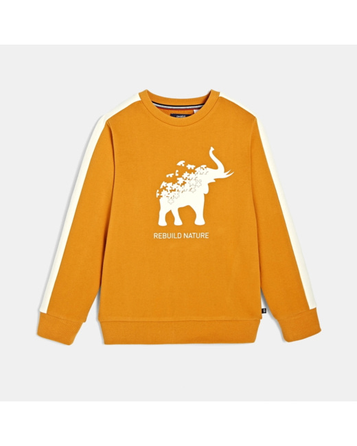 Sweat tendance marron garçon