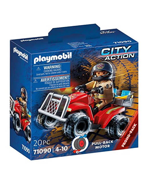 Figurines Pompier et Quad - City Action