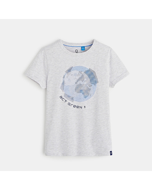 T-shirt à motif gris garçon