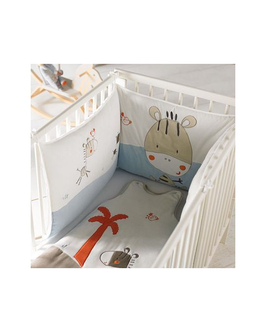 Tour de lit velours brodé Kitchoun