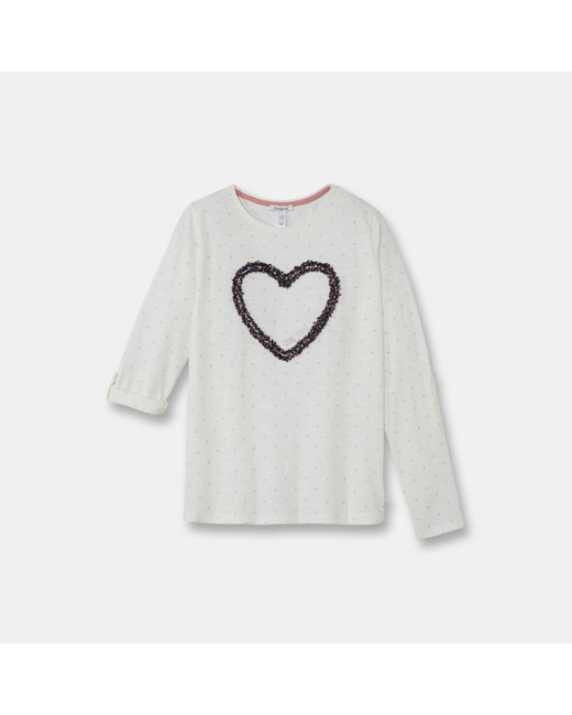 T-shirt fantaisie blanc fille