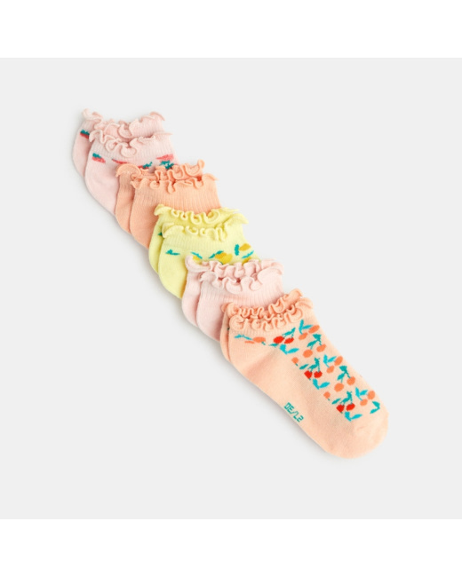 Socquettes fantaisie volantées (lot de 5) fille