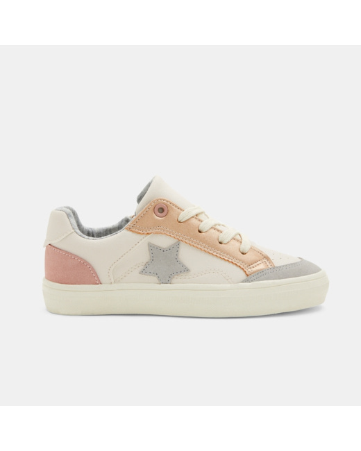 Basket basse à étoile beige fille
