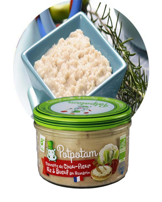 Fleurette de chou-fleur riz & bœuf au romarin