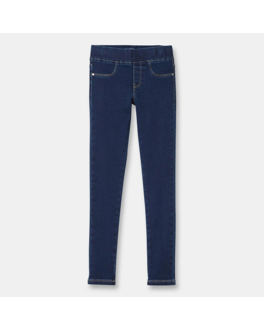 Tregging en jean hyper stretch bleu fille