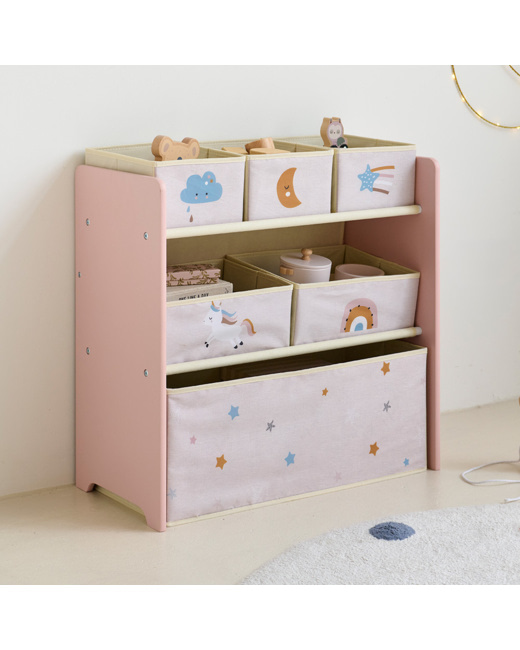 Meuble De Rangement Pour Jouets Avec Bacs Lara