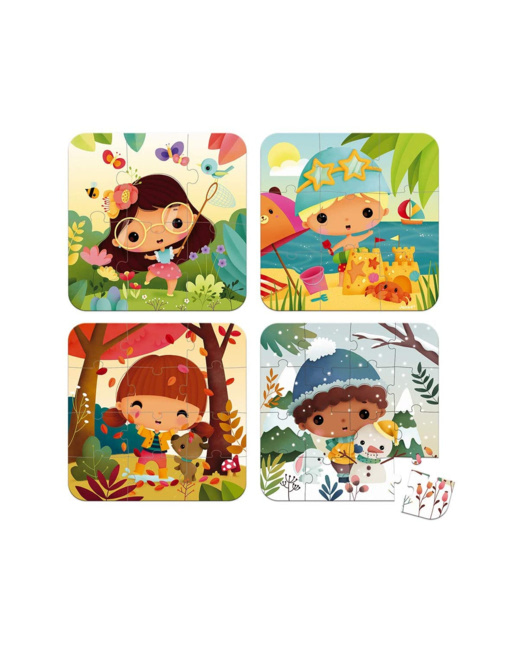 4 puzzles evolutifs les 4 saisons