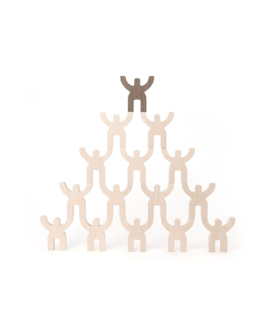Jouet en bois - Pyramide acrobates