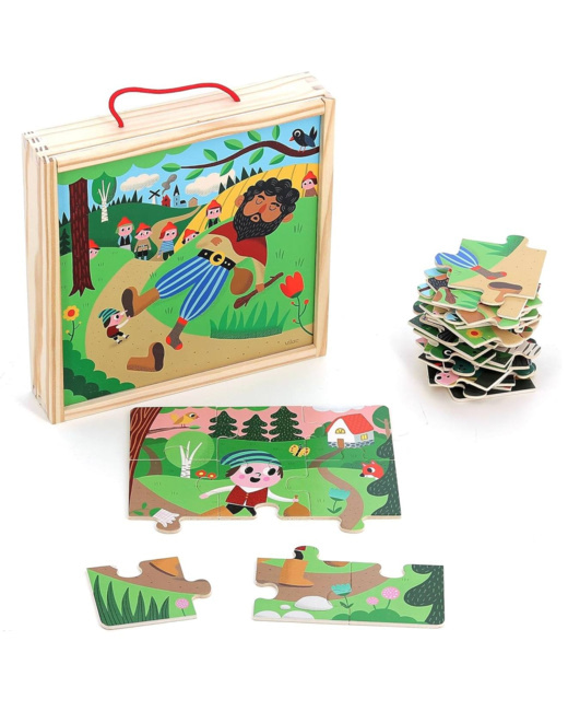 4 puzzles Le Petit Poucet