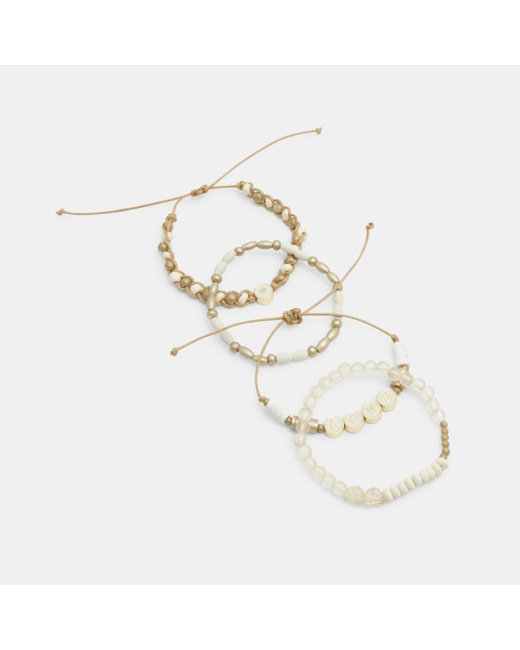 Bracelets fantaisie (lot de 4) jaune fille