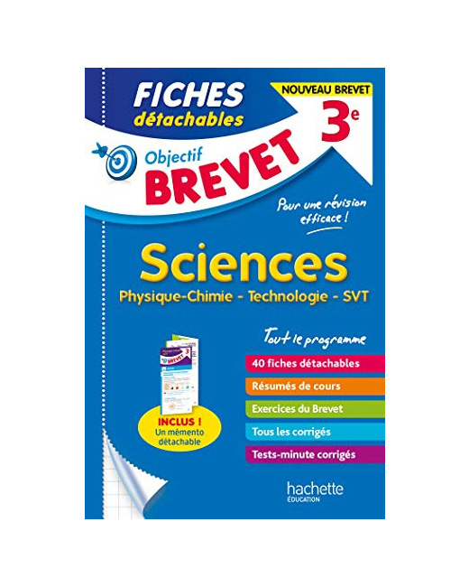 Objectif Brevet - Fiches Sciences