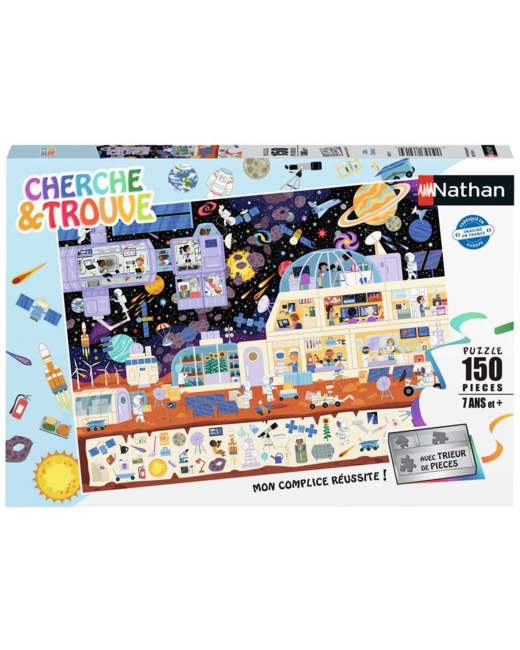 Puzzle Dans l'espace (Cherche et trouve) - de 7 ans