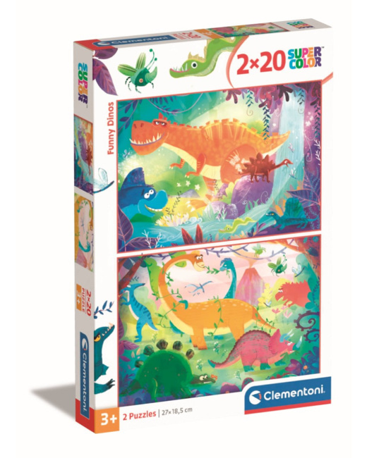 Puzzle Funny Dinos - 20 pièces