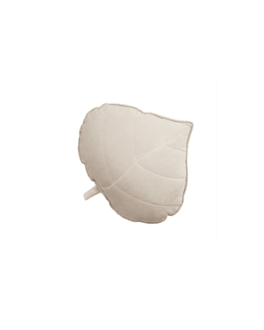 Coussin feuille en velours