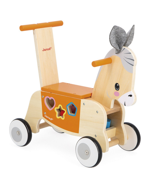 Porteur en bois Âne Ferme