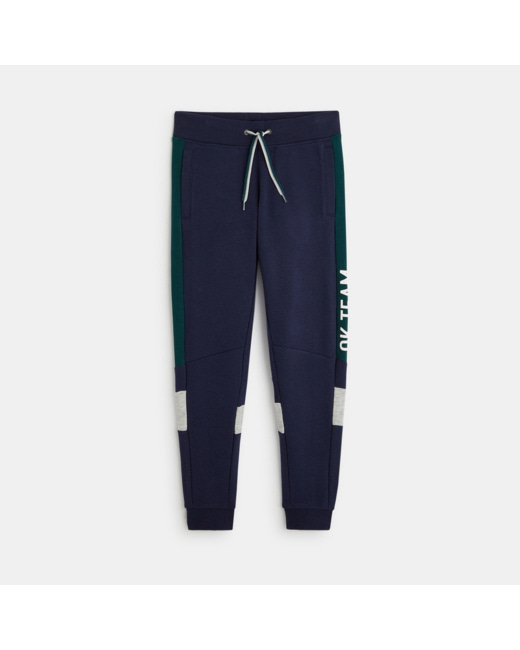 Pantalon de jogging colorblock vert garçon