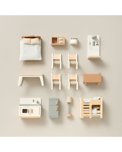 Meubles de maison de poupée en bois Campagne