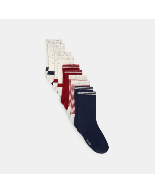 Chaussettes fantaisie (lot de 5) rouges garçon
