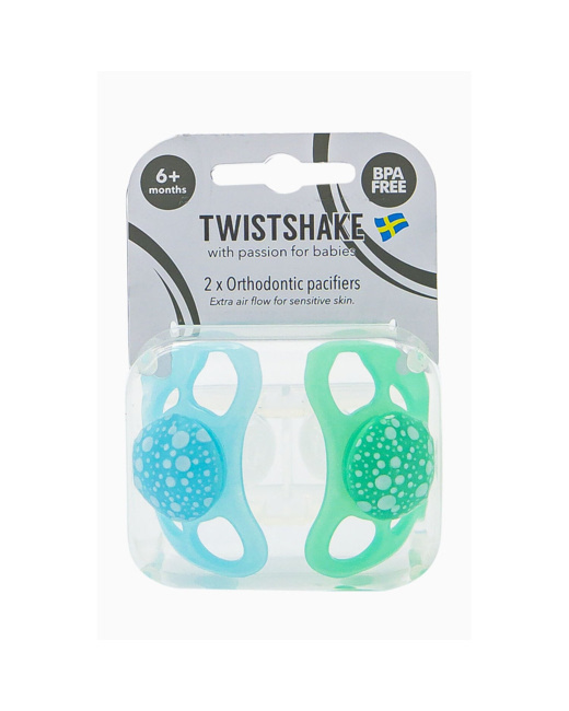 Lot de 2 sucettes bébé orthodontiques 6m+