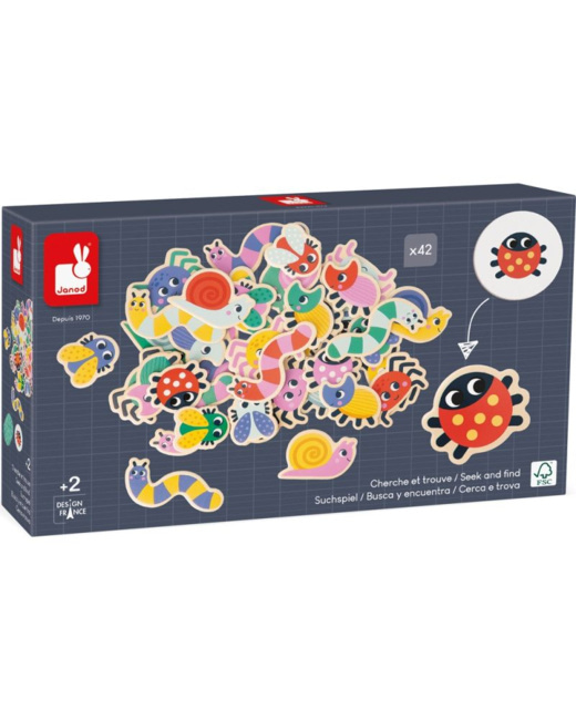 Jeu de mémoire cherche et trouve Le jardin