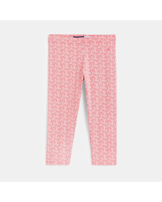 Leggings corsaires imprimés rose fille