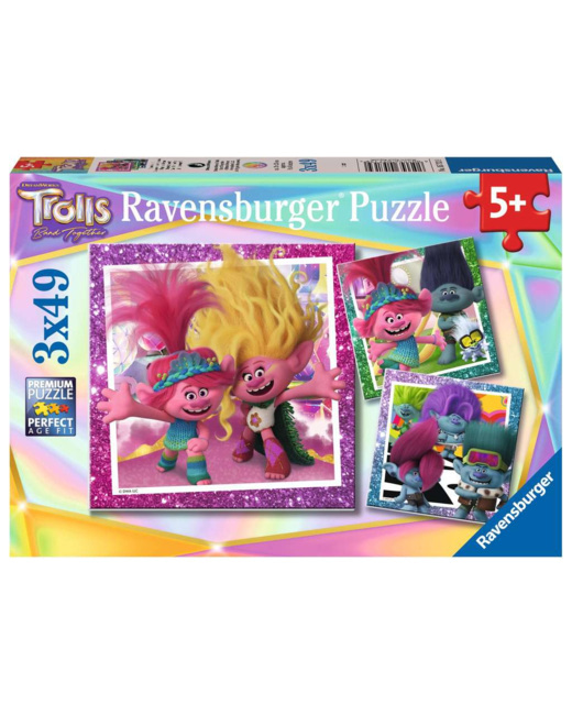 Puzzle La pop ne s'arrête jamais / Trolls 3 - de 5 ans