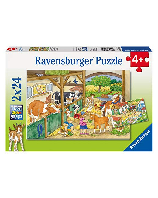 Puzzle - Le bonheur à la ferme - 2x24 pièces
