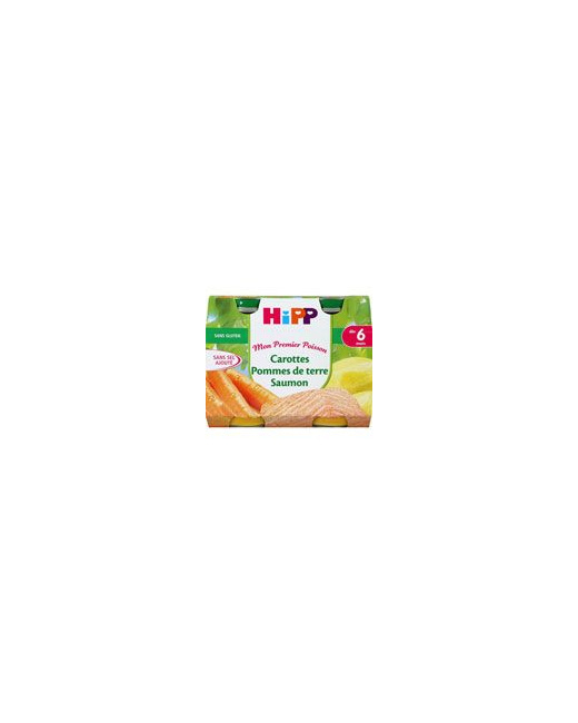 Carottes Pommes de terre Saumon - 2 pots x 190g - 6 mois