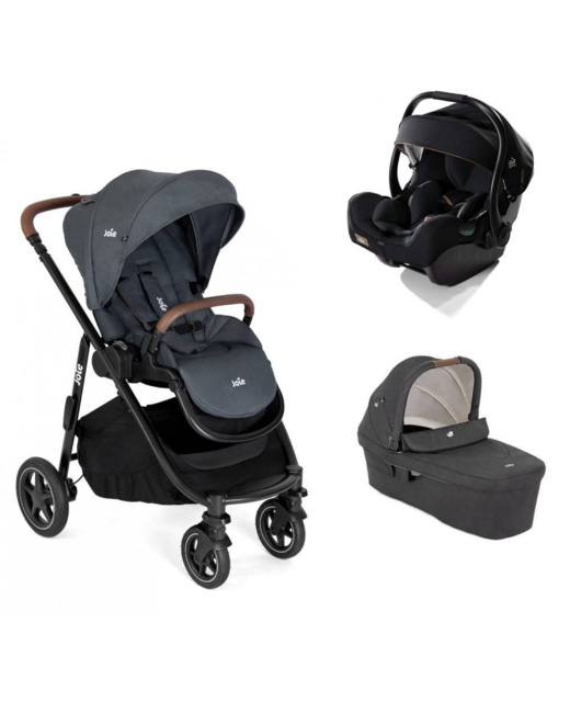 Poussette trio versatrax + siege auto i-jemini + nacelle ramble xl