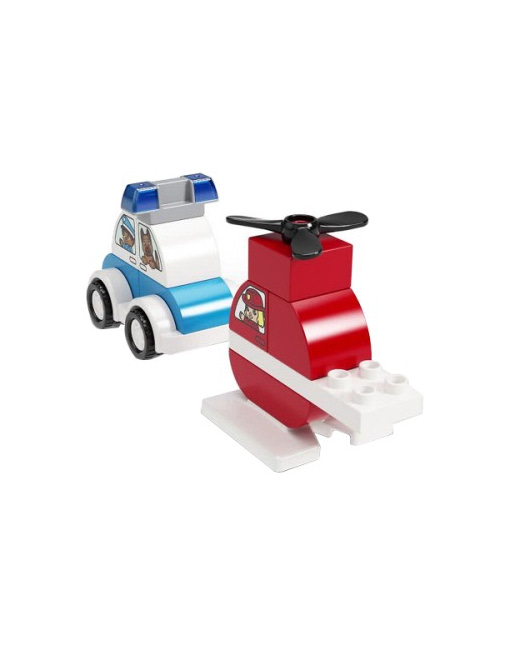 Duplo - Mes 1ers pas - L'hélicoptère des pompiers et la voiture de police