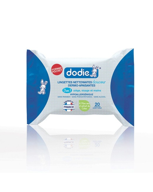 Lingettes 3 en 1 format pocket