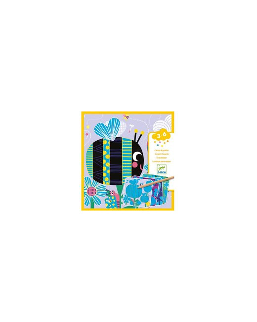 Jeu créatif Cartes à gratter Toutes petites bêtes