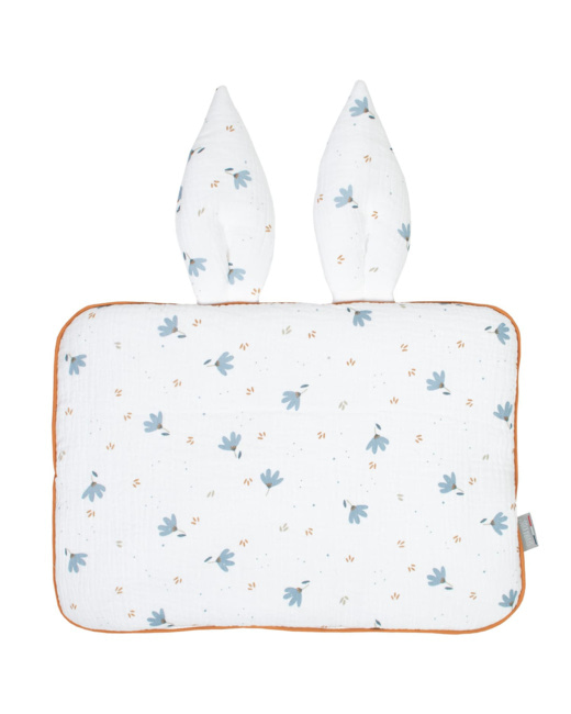Oreiller extra plat lapin, Bleuet