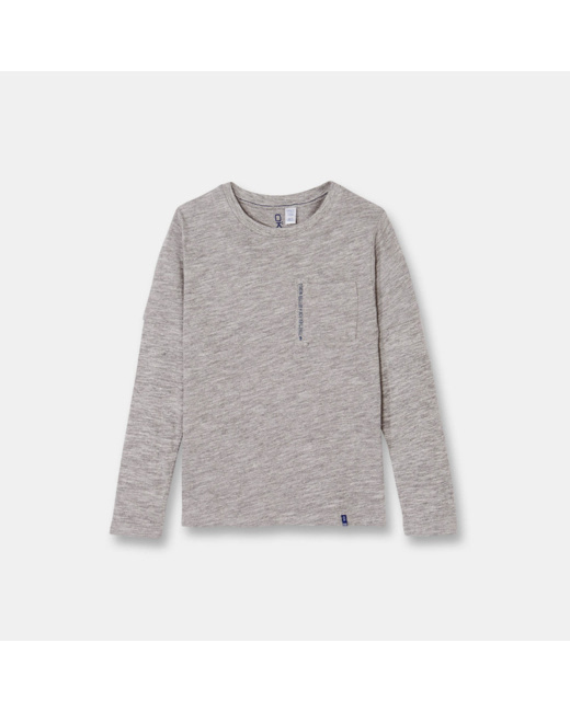 T-shirt à effet superposé gris garçon