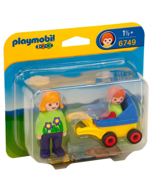 Playmobil 1.2.3 - Maman avec poussette