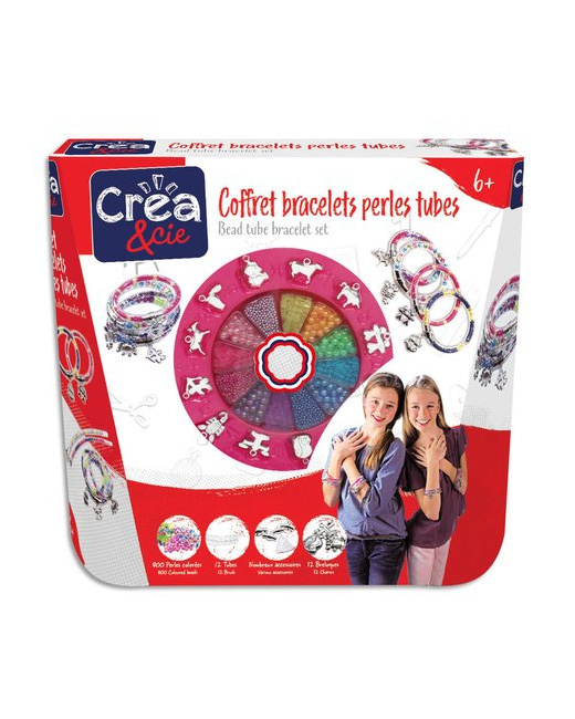 Coffret bracelets perles tubes
