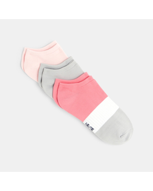 Socquettes invisibles (lot de 3) rose fille
