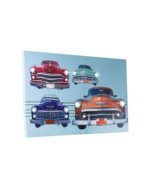 Décoration toile lumineuse voiture