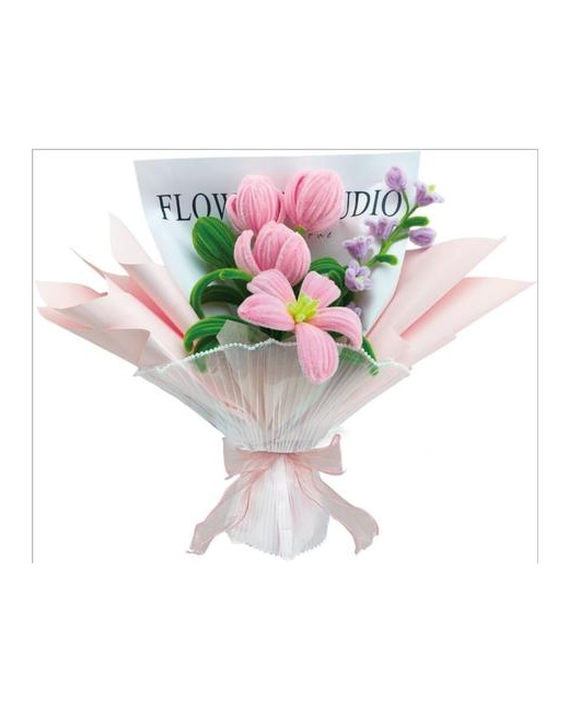 Kit Bouquet torsade - Tulipes et lys