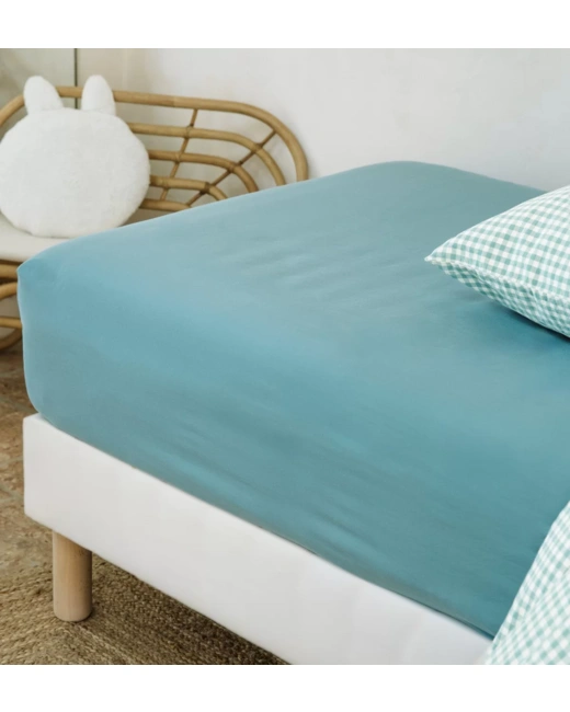 Drap housse pur Coton Bio 1 personne